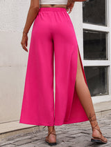 Peyton High Waist Slit Wide Leg Pants