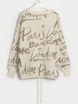 Alice Round Neck Drawstring Sweater