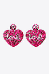 Emma Beaded Heart Earrings