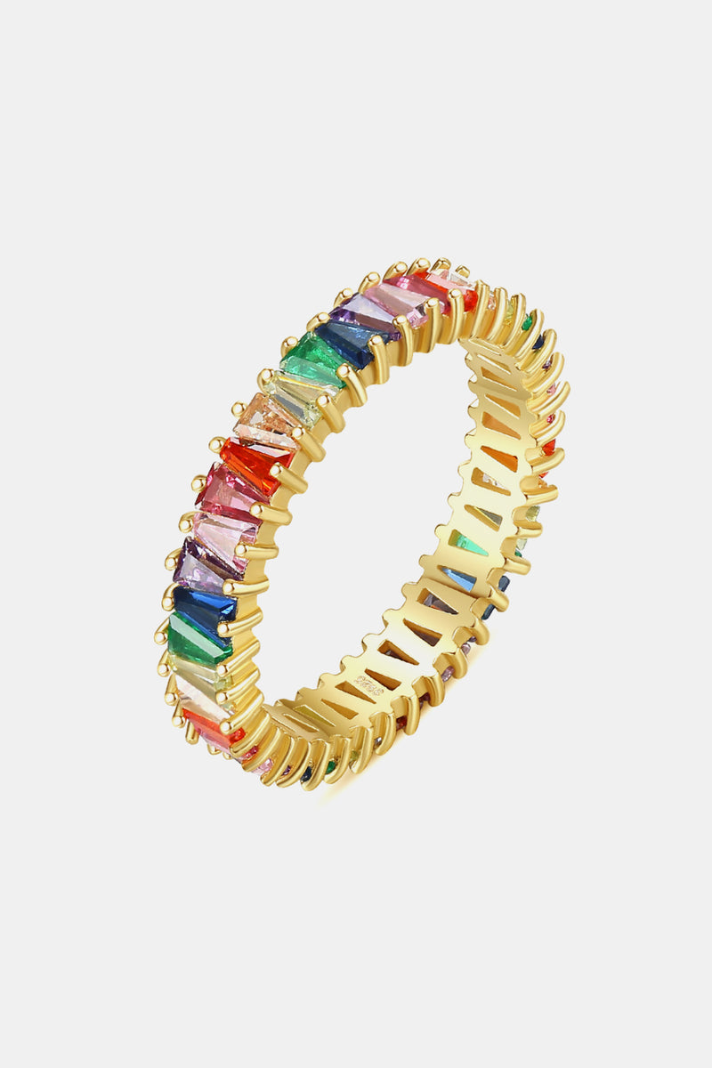 Lavinia Multicolored Cubic Zirconia 925 Sterling Silver Ring