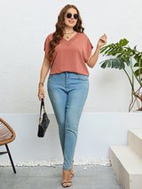 Nikita V-Neck Short Sleeve Blouse