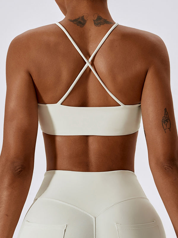 Willow Cropped Halter Neck Sports Bra