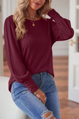 Amaris Round Neck Puff Sleeve T-Shirt