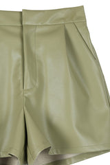 Ginna Vegan leather shorts