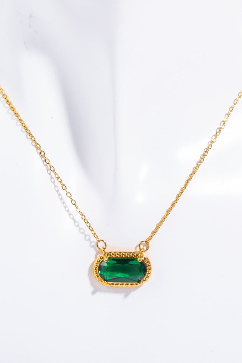 Brooklyn Copper 14K Gold Pleated Pendant Necklace