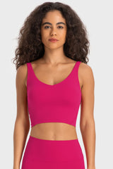 Bianca Deep V-Neck Crop Sports Bra