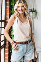 Celeste Knot Detail V-Neck Tank