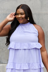 Mabel Full Size Relaxed Baby Doll Halter Dress