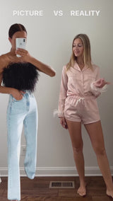 Adela Feather Tube Top
