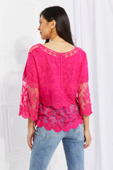 Johanne Full Size Lace Oasis Top