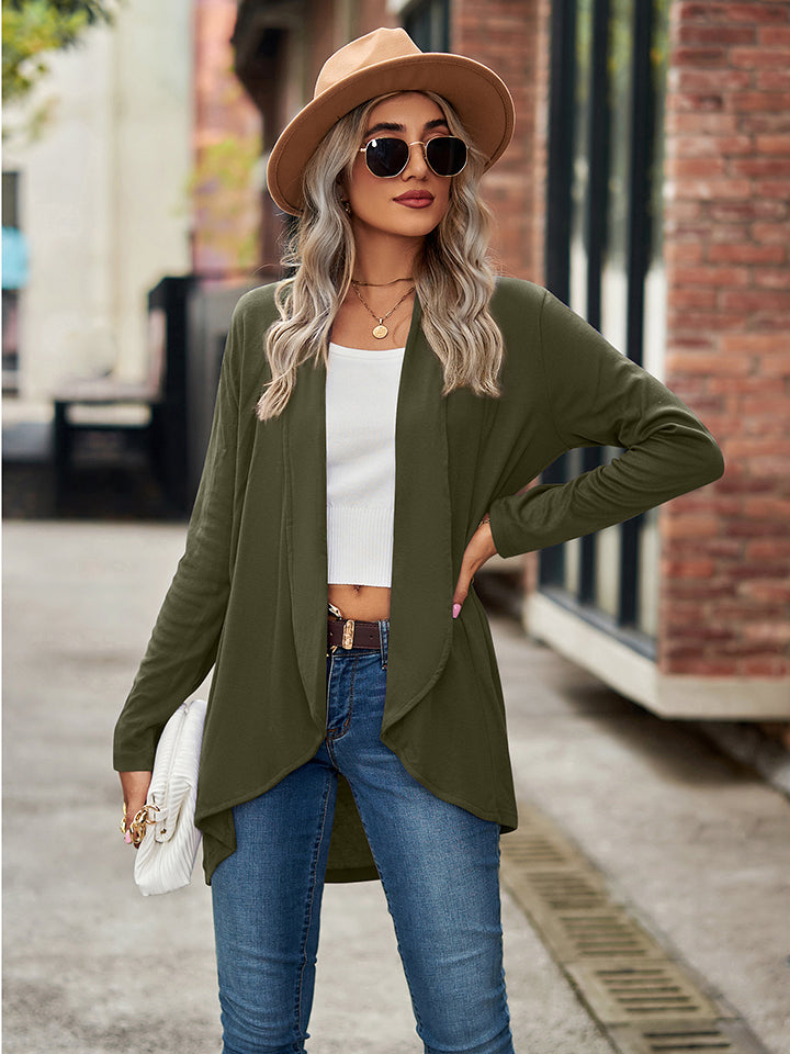 Veda Open Front Long Sleeve Cardigan
