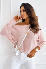Athena Ribbed Boat Neck Sweater