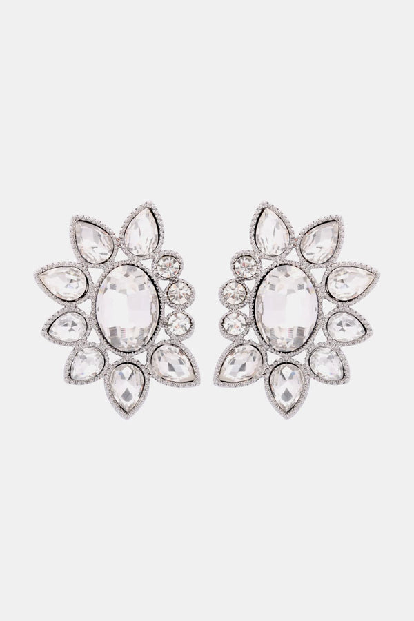 Camila Geometrical Shape Glass Stone Dangle Earrings