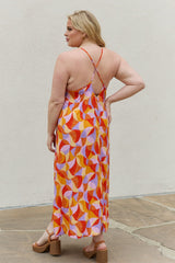 Poppy Full Size Printed Sleeveless Maxi Dress