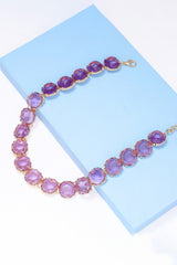 Leia Zinc Alloy Resin Necklace