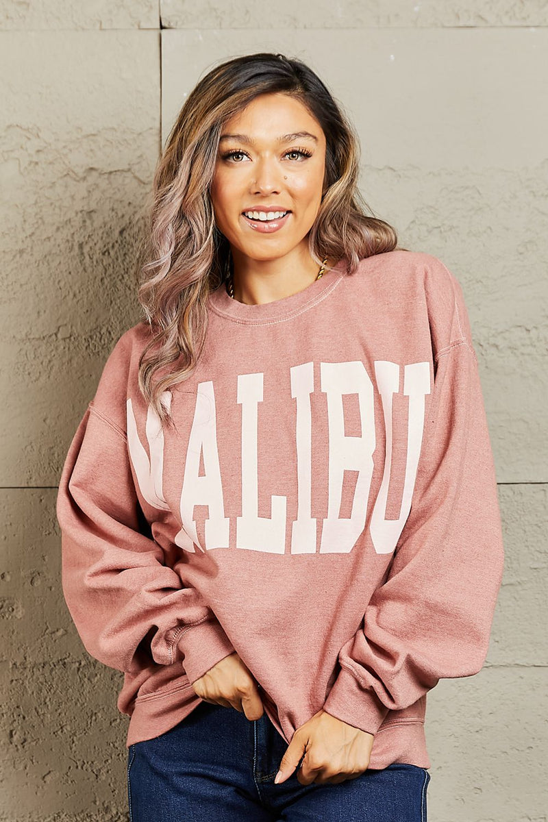 Malibu Oversized Crewneck Sweatshirt