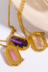 Brooklyn Copper 14K Gold Pleated Pendant Necklace