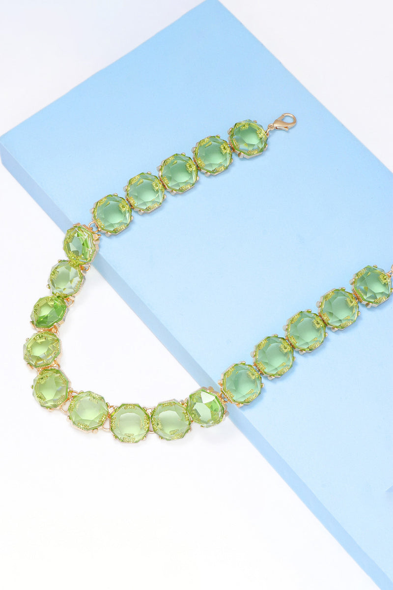 Leia Zinc Alloy Resin Necklace