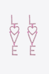 Phoebe Glass Stone Zinc Alloy Earrings