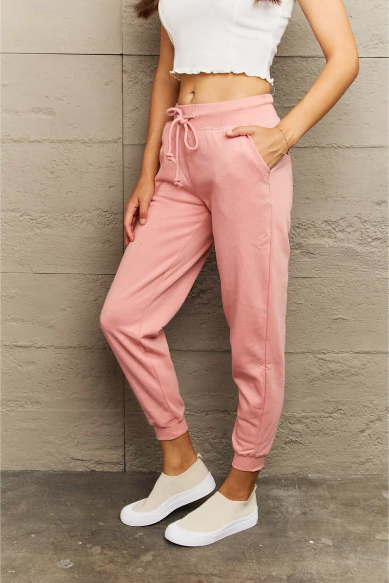 Gabrielle Full Size Tie Waist Long Sweatpants