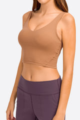 Bianca Deep V-Neck Crop Sports Bra