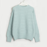 Kaiya Round Neck Dropped Shoulder Sweater