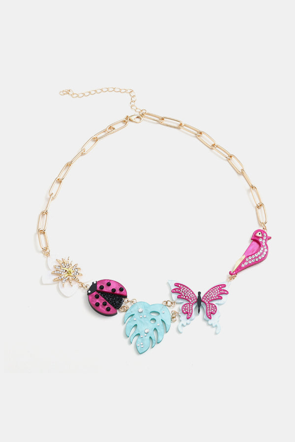 Emmeline Multi-Charm Copper Necklace