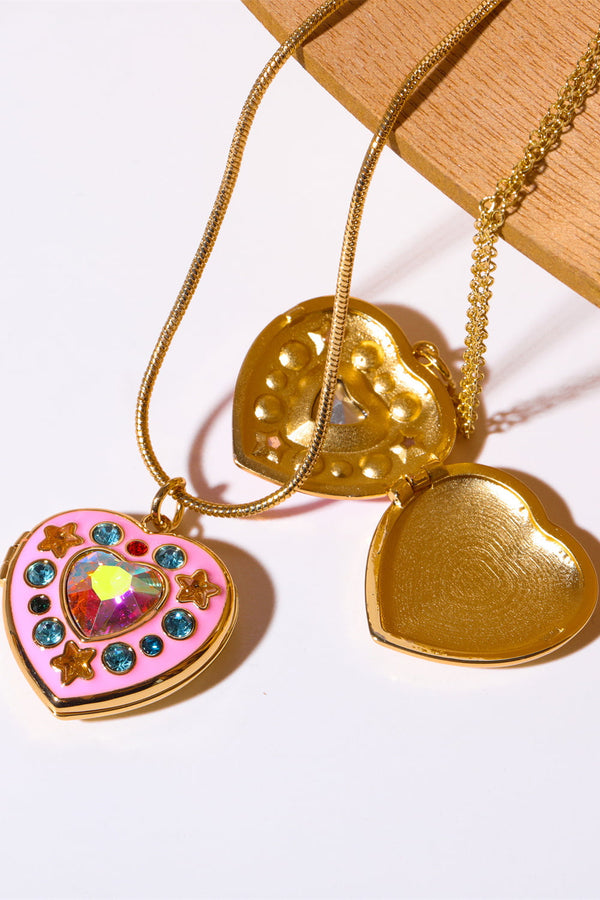 Paola Heart Box Pendant Necklace