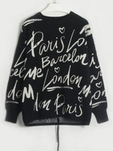 Alice Round Neck Drawstring Sweater