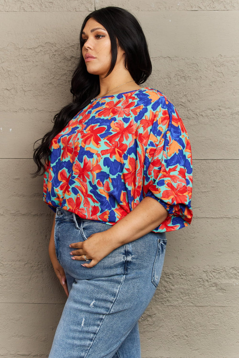 Lorene Plus Size Floral Blouse