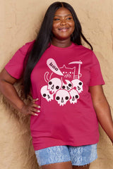 Priscilla Full Size Graphic BOO Cotton T-Shirt