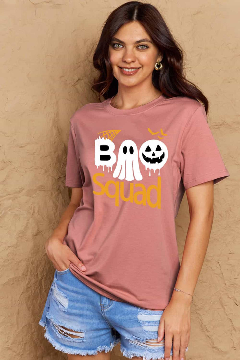 Aila Full Size BOO SQUAD Graphic Cotton T-Shirt
