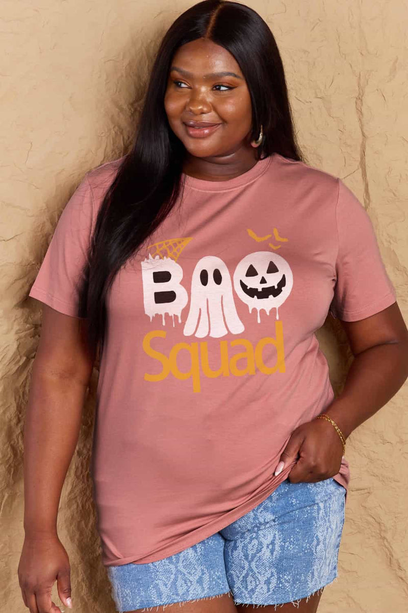 Aila Full Size BOO SQUAD Graphic Cotton T-Shirt