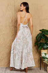 Zaylee Open Cross Back Maxi Dress