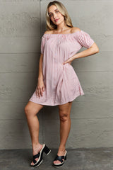 Jennifer Off The Shoulder Mini Dress
