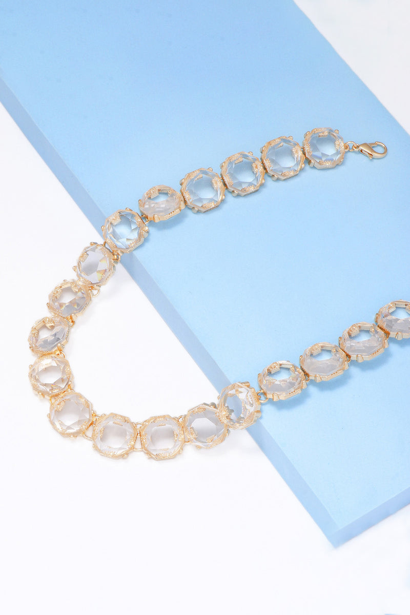 Leia Zinc Alloy Resin Necklace