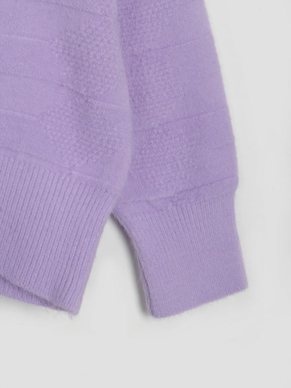 Kaiya Round Neck Dropped Shoulder Sweater