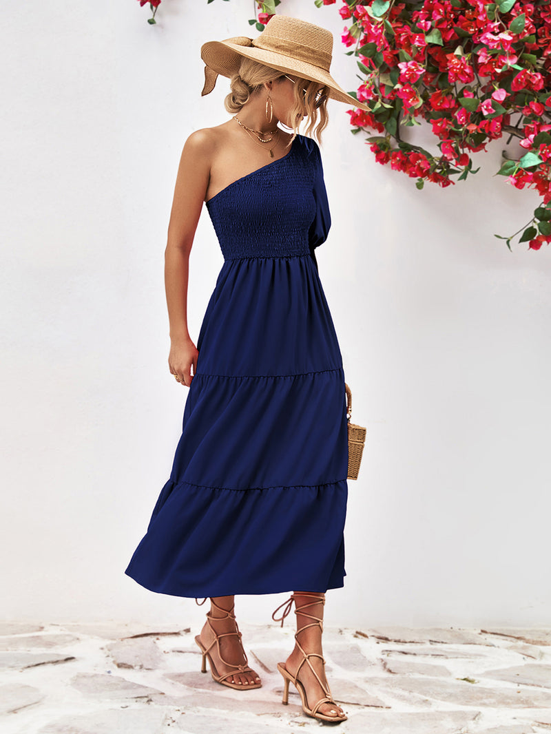 Malaya One-Shoulder Midi Dress