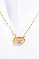 Brooklyn Copper 14K Gold Pleated Pendant Necklace