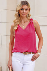 Celeste Knot Detail V-Neck Tank