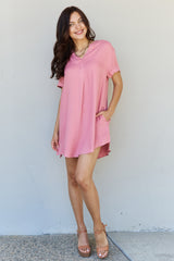 Stormi Lightweight Woven Shift Mini Dress