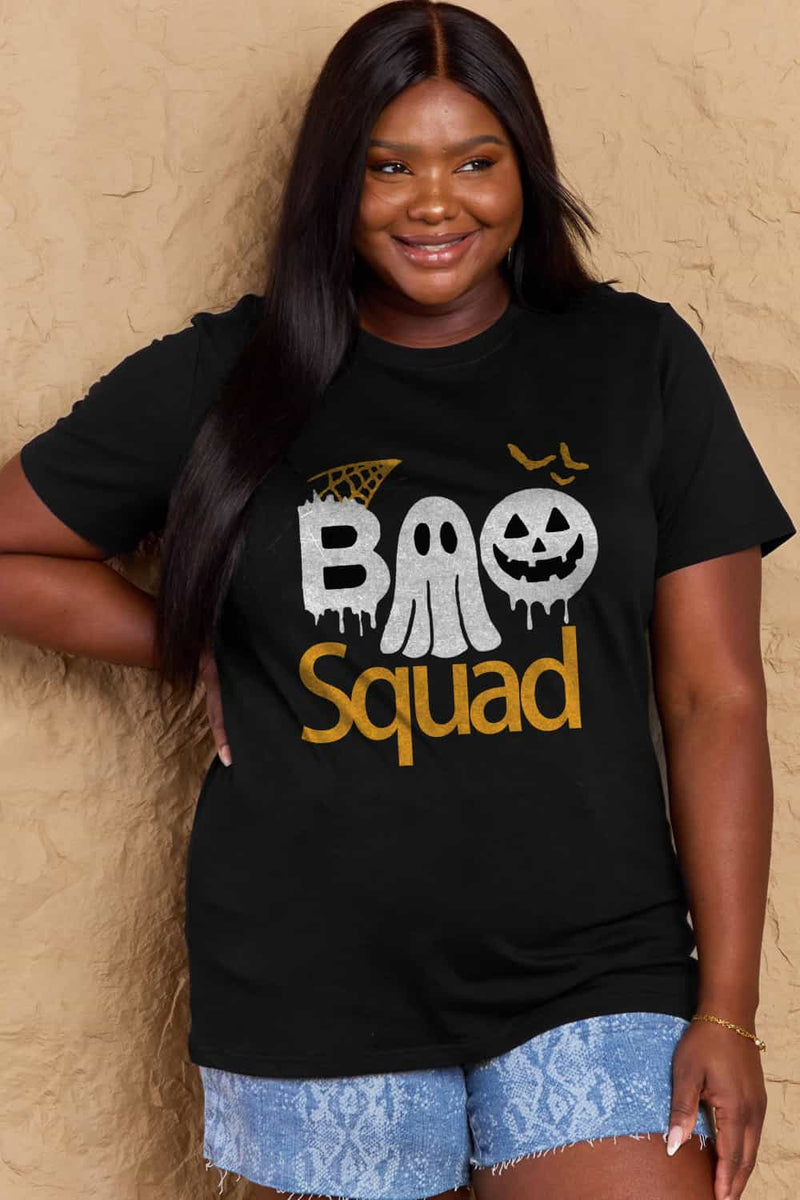 Aila Full Size BOO SQUAD Graphic Cotton T-Shirt
