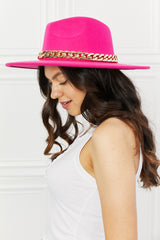 Josephine Fedora Hat in Pink