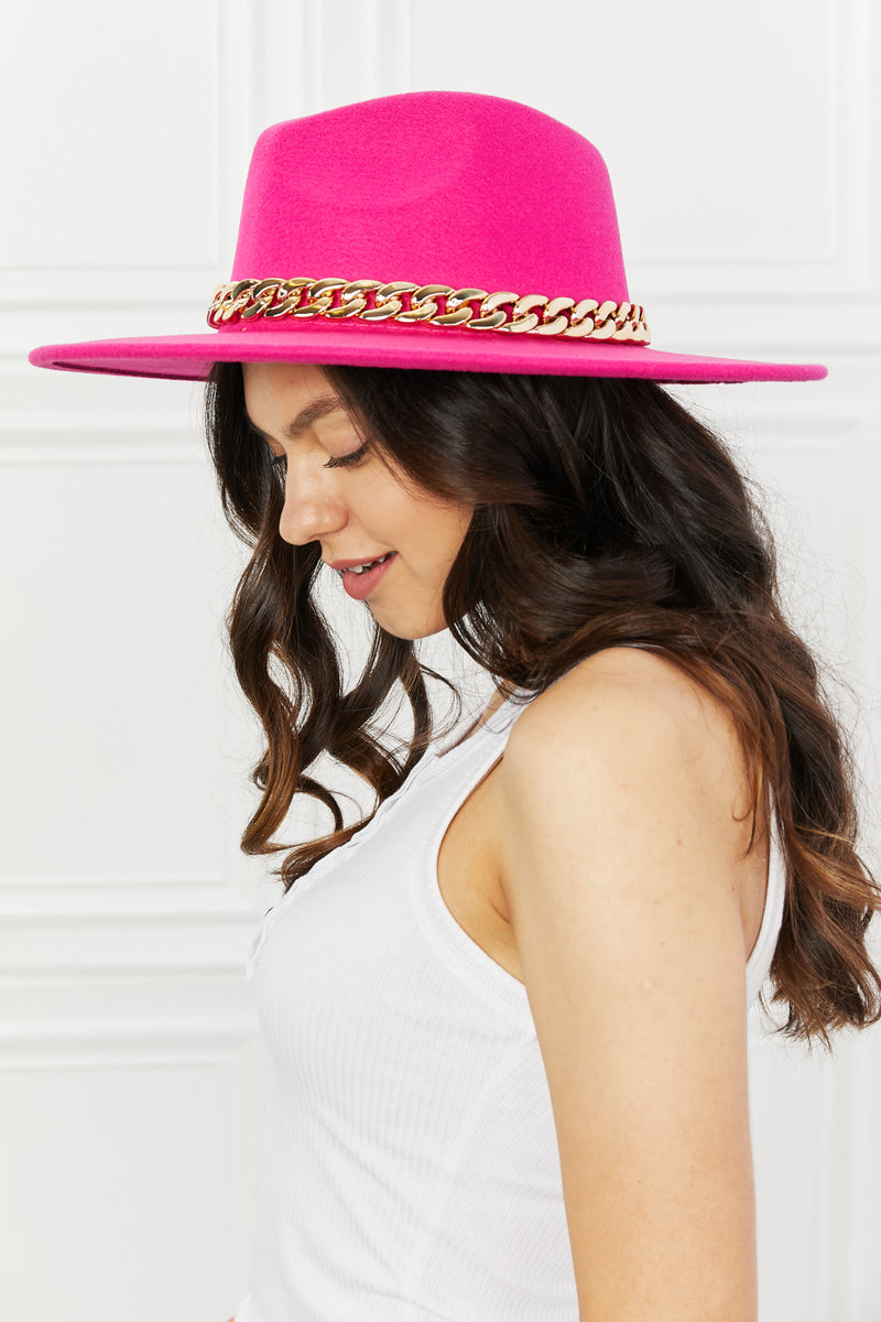 Josephine Fedora Hat in Pink