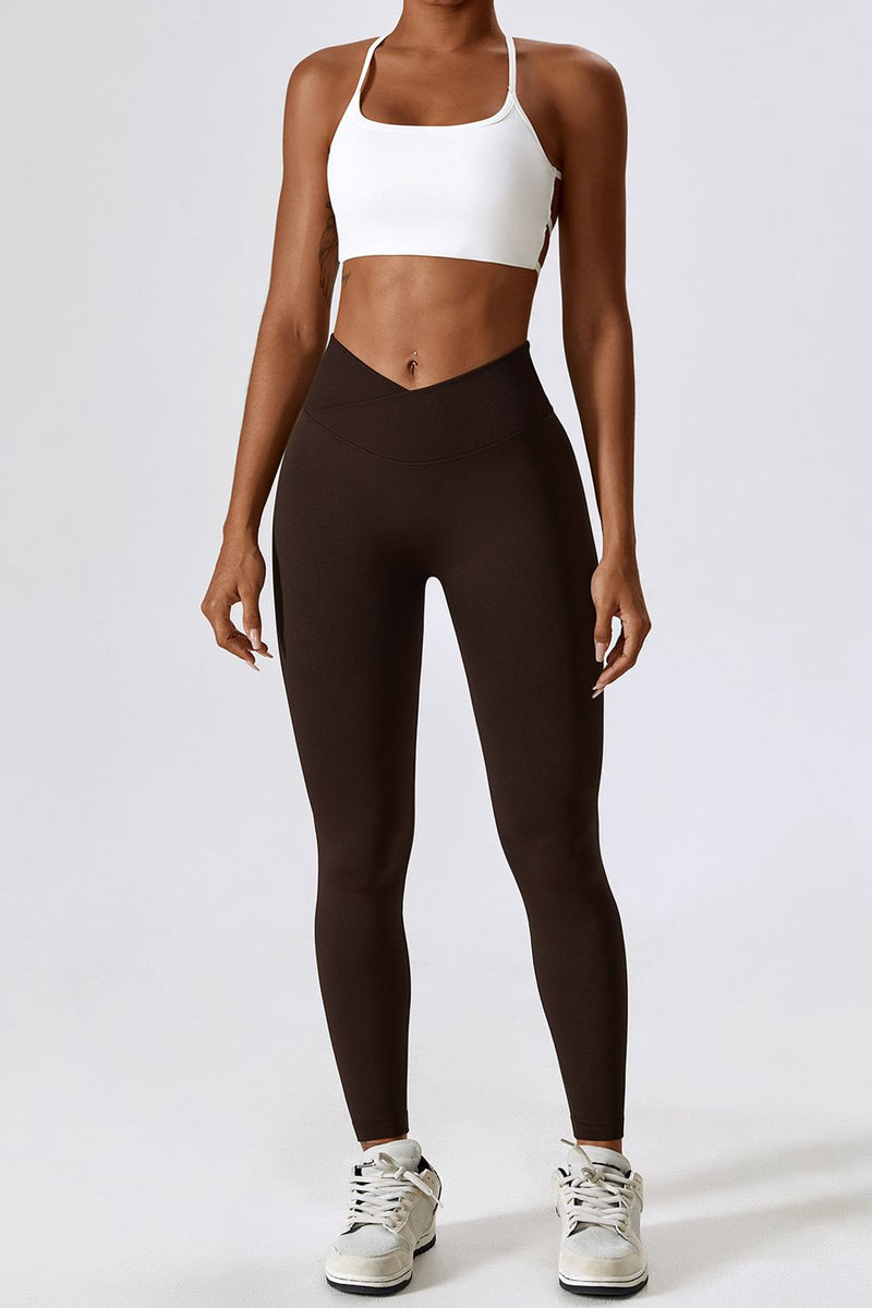 Angie Slim Fit Wide Waistband Sports Leggings