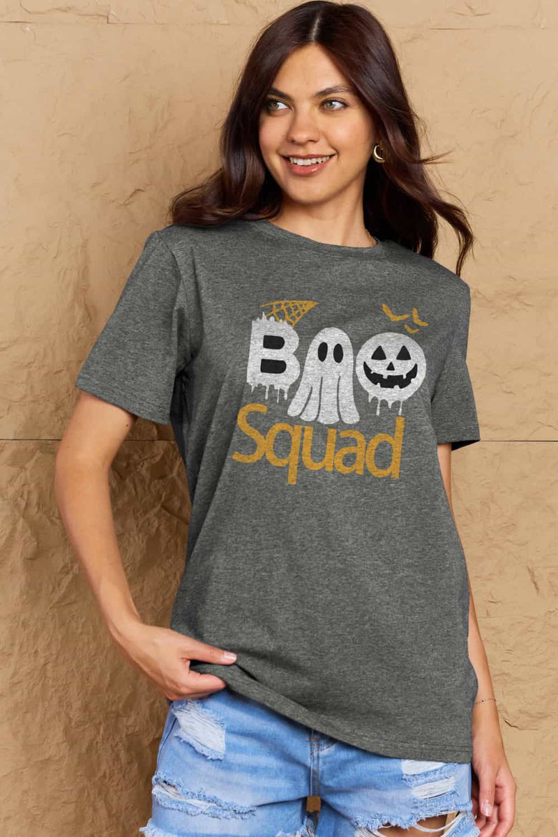 Aila Full Size BOO SQUAD Graphic Cotton T-Shirt