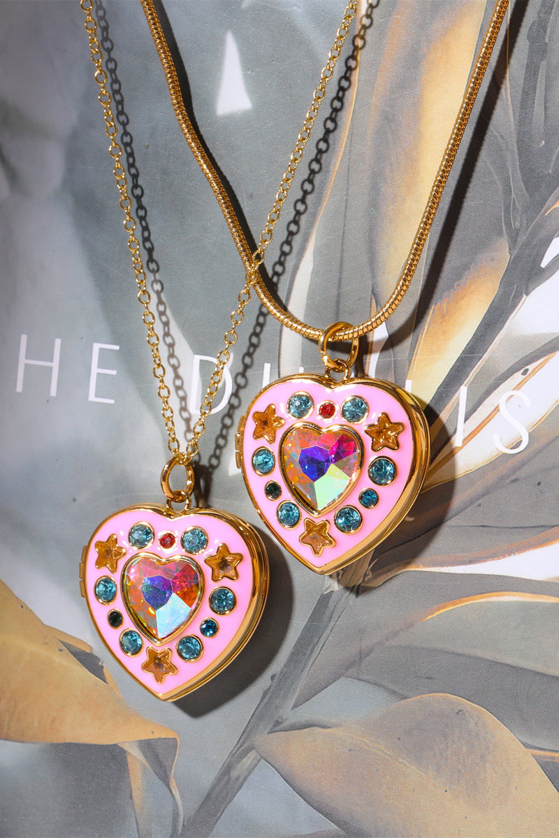 Paola Heart Box Pendant Necklace