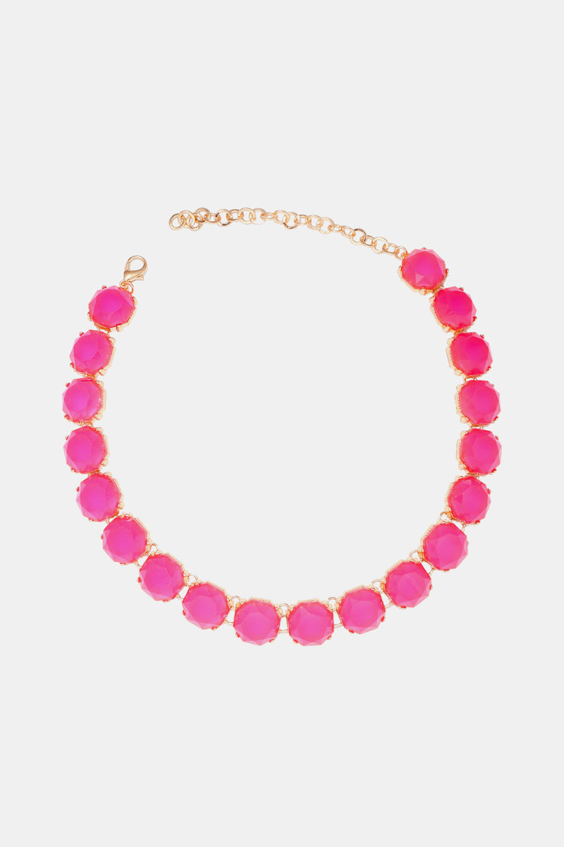 Leia Zinc Alloy Resin Necklace