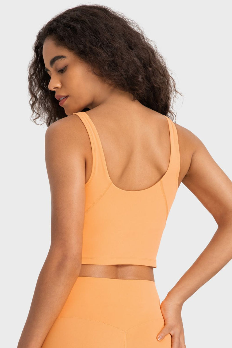 Bianca Deep V-Neck Crop Sports Bra