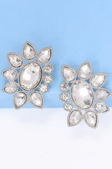 Camila Geometrical Shape Glass Stone Dangle Earrings